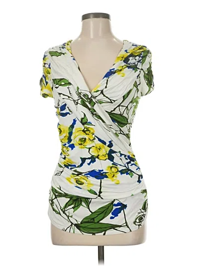 Pre-owned Weston Wear Short Sleeve Blouse In Yellow