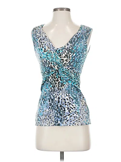 Pre-owned Weston Wear Sleeveless Blouse In Blue