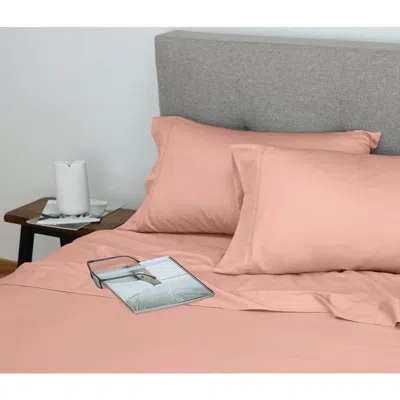 Westpoint Home Set Of 2 Cotton & Tencel® Lyocell Sateen Pillowcases In Clay