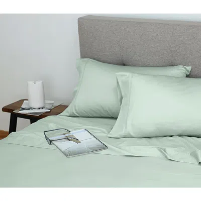 Westpoint Home Set Of 2 Cotton & Tencel® Lyocell Sateen Pillowcases In Sage