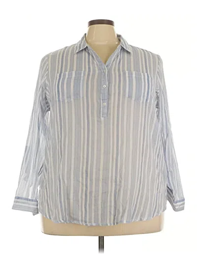 Pre-owned Westport 1962 3/4 Sleeve Button Down Shirt In Gray