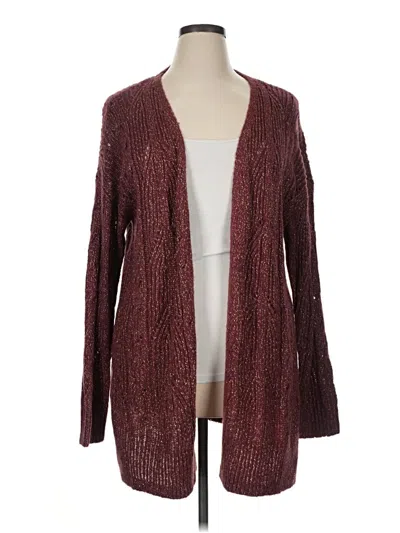 Pre-owned Westport 1962 Cardigan Sweater In Burgundy