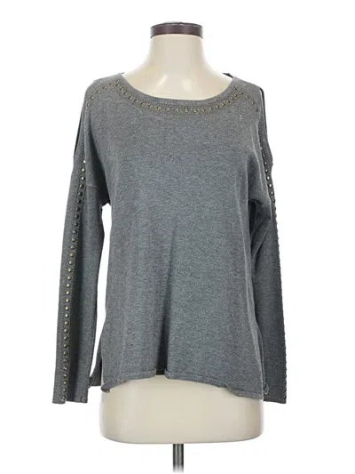 Pre-owned Westport 1962 Long Sleeve Top Gray Boatneck Tops