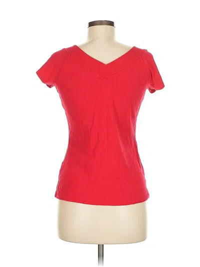Pre-owned Westport 1962 Short Sleeve Top Red V Neck Tops