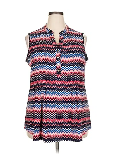 Pre-owned Westport 1962 Sleeveless Blouse In Blue