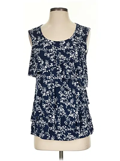 Pre-owned Westport 1962 Sleeveless Blouse In Blue