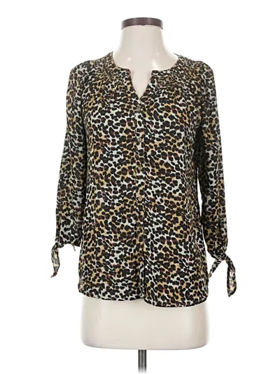 Pre-owned Westport 3/4 Sleeve Blouse In Black