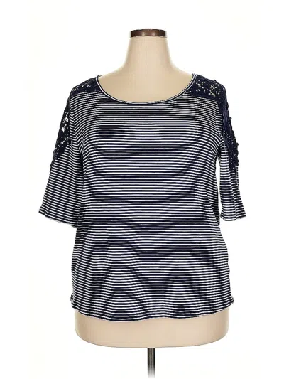 Pre-owned Westport 3/4 Sleeve T-shirt In Blue