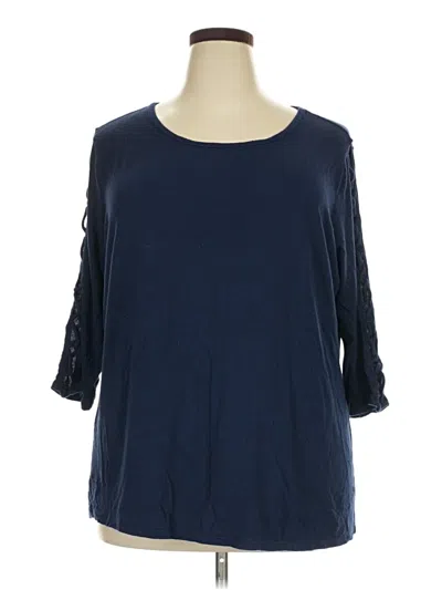 Pre-owned Westport 3/4 Sleeve T-shirt In Blue