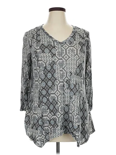 Pre-owned Westport 3/4 Sleeve T-shirt In Gray