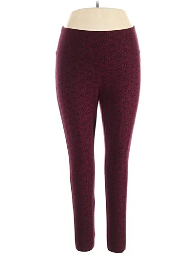 Pre-owned Westport Active Pants In Burgundy