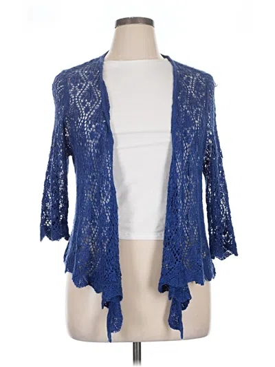 Pre-owned Westport Cardigan Sweater In Blue