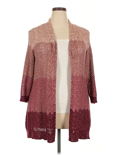 Pre-owned Westport Cardigan Sweater In Burgundy