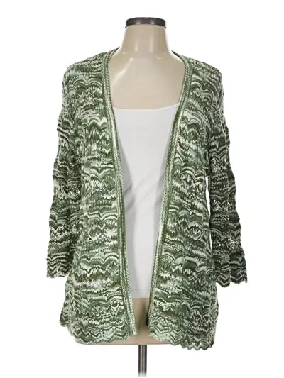 Pre-owned Westport Cardigan Sweater In Green