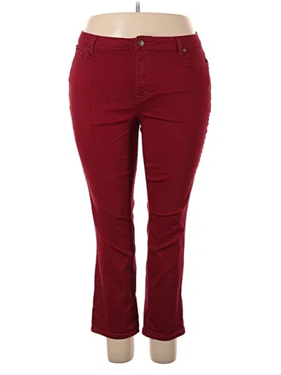 Pre-owned Westport Jeans In Burgundy