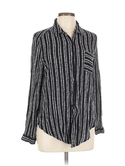 Pre-owned Westport Long Sleeve Blouse In Black