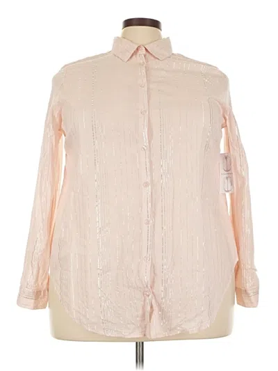 Pre-owned Westport Long Sleeve Blouse In Brown