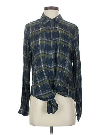 Pre-owned Westport Long Sleeve Blouse In Green
