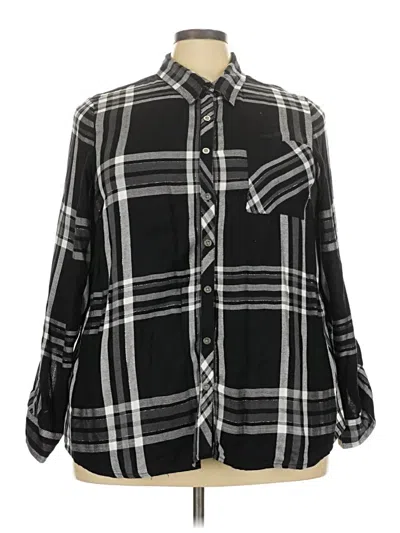 Pre-owned Westport Long Sleeve Button Down Shirt In Black