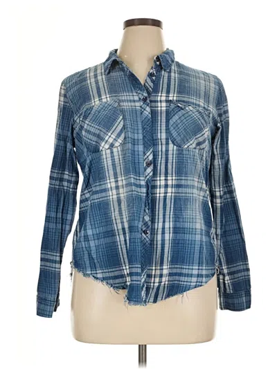 Pre-owned Westport Long Sleeve Button Down Shirt In Blue
