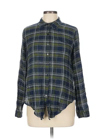 Pre-owned Westport Long Sleeve Button Down Shirt In Green