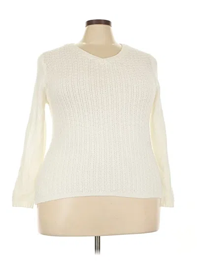 Pre-owned Westport Pullover Sweater In Ivory