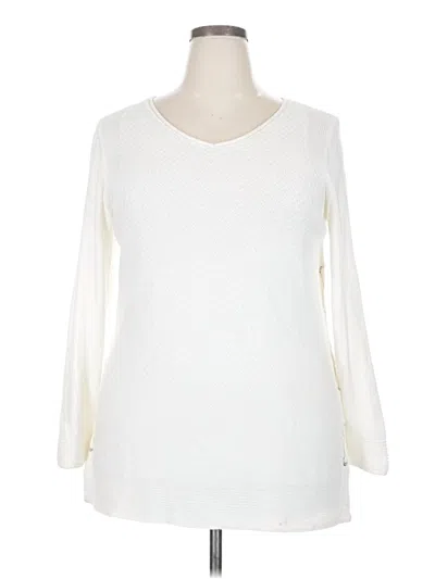 Pre-owned Westport Pullover Sweater In White