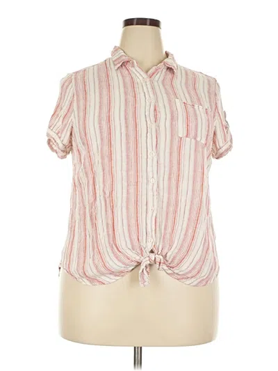 Pre-owned Westport Short Sleeve Blouse In Pink