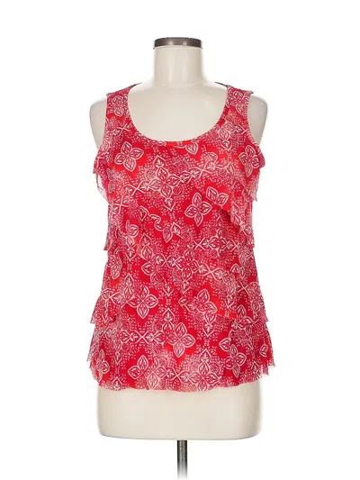 Pre-owned Westport Sleeveless Blouse In Red