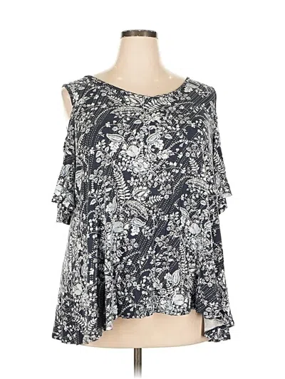 Pre-owned Westport Sleeveless Blouse In Silver