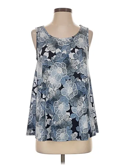 Pre-owned Westport Sleeveless Top Blue Halter Neckline Tops