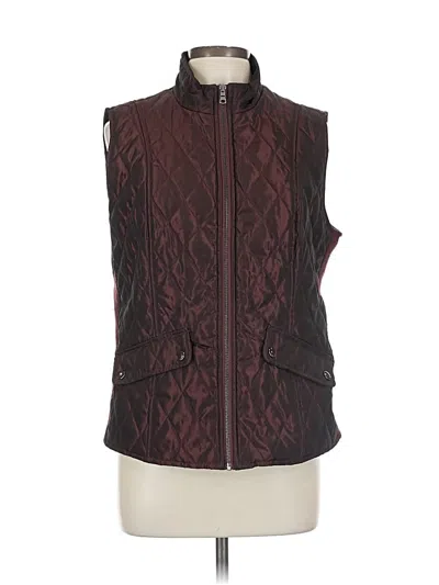 Pre-owned Westport Vest In Burgundy