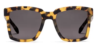 Westward Leaning Big Tv 02 Women's Sunglasses Tortoiseshell Size 53 In Brown