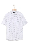 Westzeroone Arlo Short Sleeve Button-up Shirt In Coral