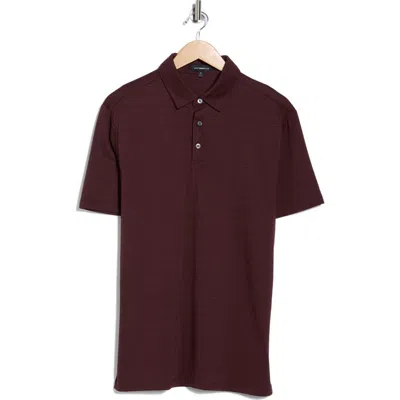 Westzeroone Atwood Pima Cotton Blend Jersey Polo In Burgundy