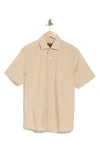 Westzeroone Carlos Short Sleeve Cotton Button-up Shirt