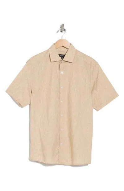 Westzeroone Carlos Short Sleeve Cotton Button-up Shirt