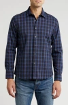 Westzeroone Conway Button-up Shirt In Blue/red