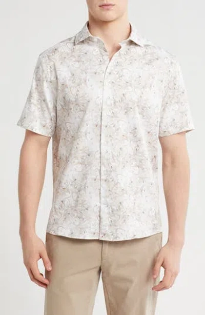 Westzeroone Emilio Short Sleeve Stretch Button-up Shirt