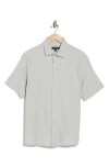 Westzeroone Enigo Short Sleeve Button-up Shirt In Green