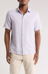 Westzeroone Enigo Short Sleeve Button-up Shirt In Lavender Sunset