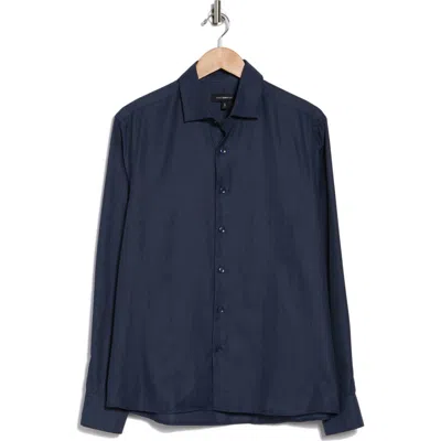 Westzeroone Ethan Button-up Shirt In Navy