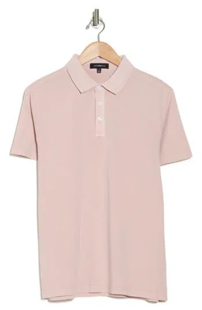 Westzeroone Fasial Cotton Polo In Coral