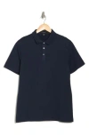 Westzeroone Fasial Cotton Polo In Dark Caspian