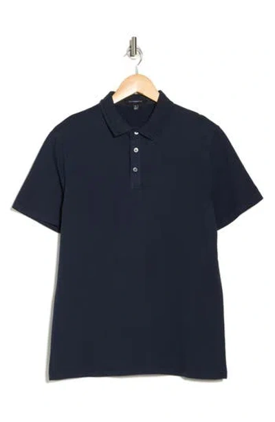 Westzeroone Fasial Cotton Polo In Dark Caspian