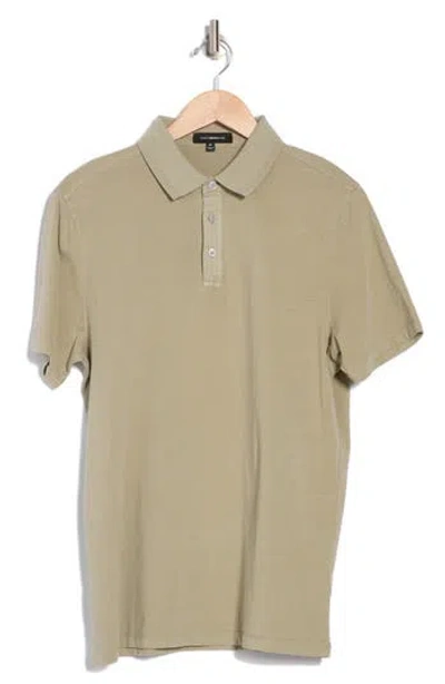 Westzeroone Fasial Cotton Polo In Laurel Oak