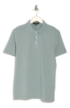 Westzeroone Fasial Cotton Polo In Soft Teal