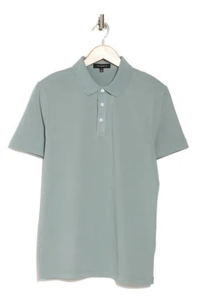 Westzeroone Fasial Cotton Polo In Soft Teal