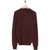 Westzeroone Neige Half Zip Pullover In Bordeaux