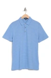 Westzeroone Oakwood Stripe Cotton Polo In Blue
